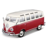 Maisto 1:24 Volkswagen Samba Van Kit (Red and White) Kit Die Cast New UK M39956