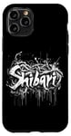 Coque pour iPhone 11 Pro bondage pervers Shibari Logo de Jute Ropes Graffiti semenawa