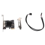 PCIE To Power ESATA Expansion Card USB 2.0 9Pin 15Pin Power Input