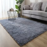 (Harmaa-03-50x200cm)Isot matot moderniin olohuoneeseen Pitkät hiukset Lounge-matto makuuhuoneeseen Pörröinen sisustus Nordic Fluffy Floor sänkymatot