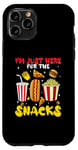 Coque pour iPhone 11 Pro Jeu de football amusant Sports I'm Just Here For The Snacks