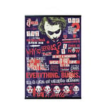 Erik - Poster et Kit de Fixation | Batman The Dark Knight Joker Dark Knight, 61 x 91,5 cm