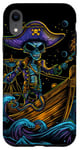 Coque pour iPhone XR Aventure de pirate extraterrestre, capitaine des pirates de