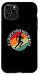 Coque pour iPhone 11 Pro Si je m'effondre, veuillez suspendre ma montre Funny Running Marathon
