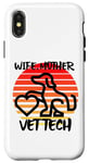 Coque pour iPhone X/XS Wife Mother Vet Tch, vétérinaire, famille, chien, chat, animal de compagnie