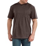 Dickies Men's Heavyweight Crew Neck Short Sleeve Tee T-Shirt, Chocolate Brown, 3XL