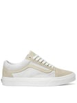 Vans Womens Old Skool Trainers - Beige, Beige, Size 4, Women