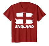Youth Kids England Flag. Team England for Boys or Girls. Red White T-Shirt