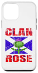 Coque pour iPhone 12 mini Clan Rose Tartan Nom de famille écossais Scotland Pride