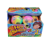 Soft Soccer Ball Neon Rainbow Small Football HTI Hot Shots Super SoccerBall