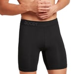 Boody Men s Everyday Longer Boxer Shorts svart - 1 Stk