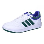 adidas Hoops Shoes Chaussures, Footwear White/CGREEN/LIOBLU, 30.5 EU