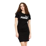 PUMA Women's Essentials Slim Fit T-Shirt Dress (Available in Plus Size) Black, Small