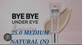 It Cosmetics Bye Bye Under Eye Illumination Concealer Medium NATURAL N Sealed