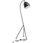 Uniprodo Båglampa - Rörlig metallskärm 40 W Höjd 125 cm