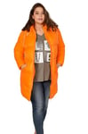 Angel of Style Femme Grandes Tailles Veste matelassée Coupe Straight Fit à Capuche Amovible et Zip à Double Sens Orange 52 201287650-50