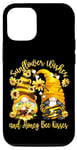 Coque pour iPhone 12/12 Pro Sunflower Wishes And Honey Bee Kisses With Cute Summer Gnome