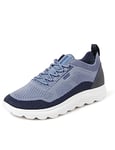 Geox Homme Spherica U Baskets, Avio Navy, 42 EU Étroit