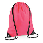 Bagbase Premium Dragsnöre Väska En Storlek Fluorescerande Rosa Fluorescent Pink One Size