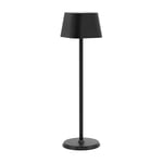 SECURIT - Lampe LED à Variateur Georgina - Sans Fil - Rechargeable Par USB Magnétique - Intérieur/Extérieur - Pour Bar, Café, Restaurant, Hôtel - 38 x 11 x 11 cm - Coloris Noir