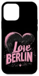 Coque pour iPhone 12 mini Coeur rose I Love Berlin