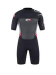 Osprey Action Sports Origin Mens Shorty Wetsuit Black/Red, Black/Red, Size Xl/40 Inch, Men