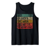 Vintage Dad Grandpa The Man The Myth The Bad Influence Retro Tank Top