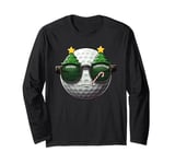 Christmas Tree Sunglasses Golf Candy Cane Mens Womens Kids Long Sleeve T-Shirt