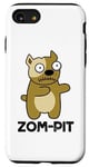 Coque pour iPhone SE (2020) / 7 / 8 Zom Pit Funny Zombie Pitbull Jeu de mots