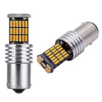 2x1156 Amber 7506 P21w LED-lampor Gula Fram- och Bakre Blinkers