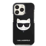 Karl Lagerfeld TPE Choupette Head Case suojakotelo iPhone 13 Pro Black