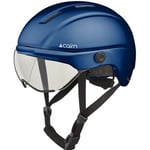 Casque vélo avec visière Cairn Fuse Navy Mat Metallic Taille M