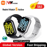 Maailmanlaajuinen Versio Xiaomi Redmi Watch 5 Active 2 Tuuman Näyttö Jopa 18 Päivän Akunkesto 140+ Harjoitustilaa Bluetooth-Puhelut 5Atm_Black n blue strap