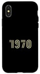 iPhone X/XS 1970 Print - Your Iconic Year Framed Case