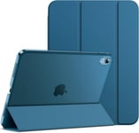 Coque Pour Ipad 10 (10,9 Pouces, Mod¿¿Le 2022, 10¿¿Me G¿¿N¿¿Ration), Support Mince Dos Dur Housse ¿¿Tui Avec Veille/R¿¿Veil Automatique (Bleu Vert)