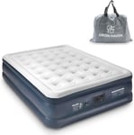 Green Haven Premium King Size Raised Air Bed Double with Built-in Electric Pump