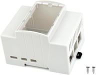 Boîtier Pour Raspberry Pi 5,Din Rail Boîtier Abs Compatible Avec Rasp Pi Hats Poe Hat(F),Rs485 Can Hat Etc. Fenêtre Supérieure Transparente,Grand Espace Intérieur,Moulage Par Injection