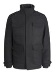 JACK & JONES Men's Jprblaparker Wool Field Jacket Sn, Black, M