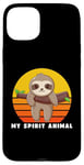 Coque pour iPhone 15 Plus Sloth Is My Spirit Animal, Funny Sloth, Kidd's Silly Sloth