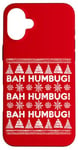 Coque pour iPhone 16 Plus Citation Anti-Noël de Dickens Scrooge un Bah Humbug