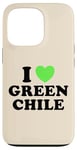 Coque pour iPhone 13 Pro I Love Green Chili Nourriture épicée au piment chaud rôti au Nouveau-Mexique