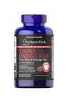 Puritan's Pride - Maximum Strength Triple Omega 3-6-9 Fish,Flax & Borage Oil - 120 Softgels