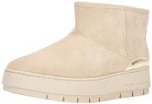 Tommy Hilfiger Femme Metallic Suede Snowboot FW0FW07850 Bottines, Beige (White Clay), 36 EU