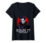 Womens Funny Gothic Dracula Vampire for Book Lovers and Nerds V-Neck T-Shirt