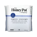 Organic Overnight Pads 12 Count by The Honey Pot