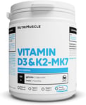 Nutrimuscle - Vitamine D3 K2-MK7 120 Gélules - 2000 UI/50 Mcg Par Dose - Complém