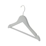 1x Grey Wooden Kid's Hanger Baby Children Coat Clothes Hangers Trouser Bar