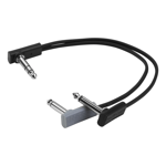 RockBoard Flat Patch Y-Splitter Cable 20 cm, Black