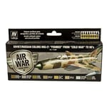 Vallejo VAL71607 AV Model Air Set-Soviet MiG-21 Fishbed 50-90's Paints for use with an Airbrush, Various, 17ml