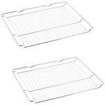 For Bosch Neff Siemens Wire Shelf Rack Multi Use Oven Grill 465mm x 375mm 2 Pack